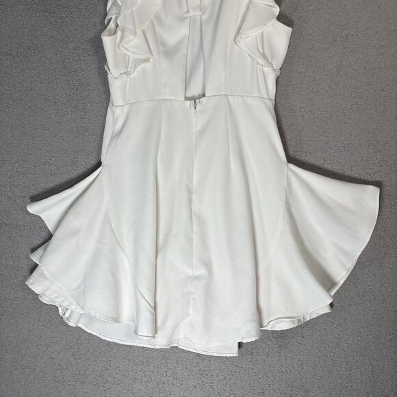 Chelsea And Violet Women’s Dress Size S Ruffle Mini Wedding Bride Rehearsal - Picture 13 of 15